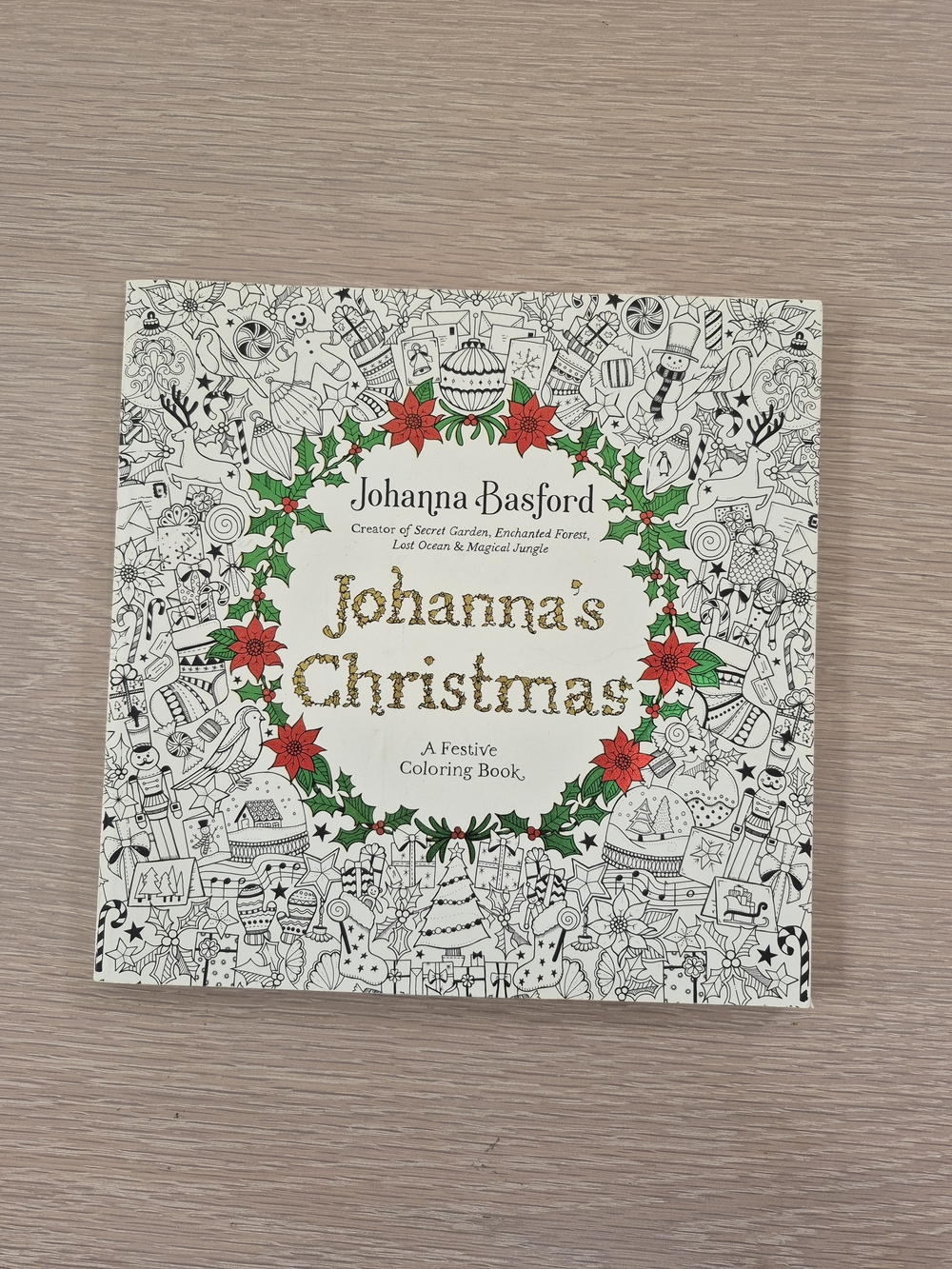 Johanna's Christmas Holiday Coloring Book - Red & Green